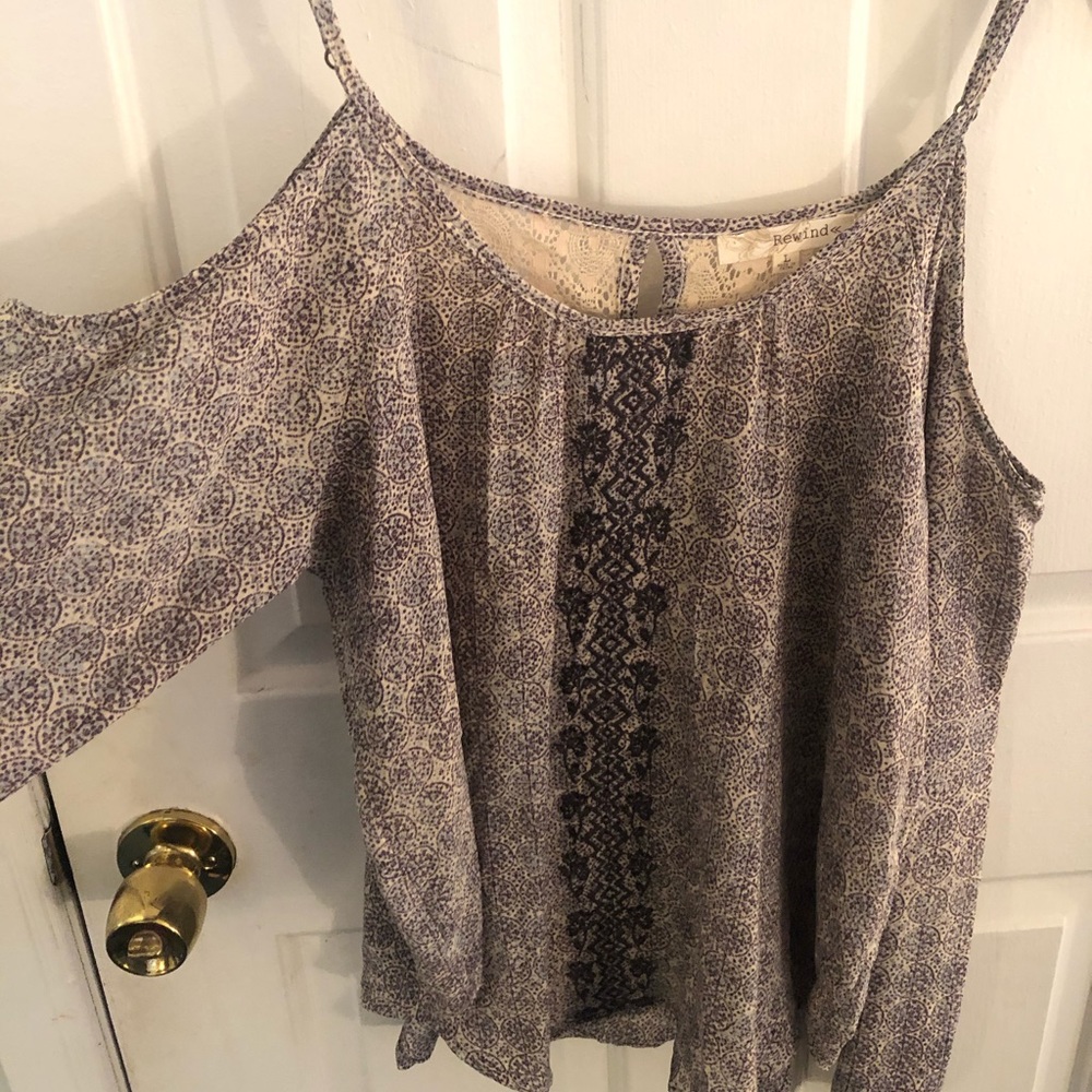 Off the shoulder floral top